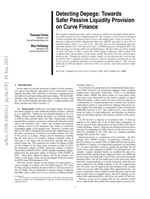 PDF Document Cover - Detecting Depegs: Safer Passive Liquidity Provision on Curve Finance